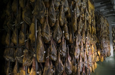 natural drying shed for spanish ham